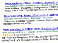 Google Sitelinks, Rich Snippets und Universal Search